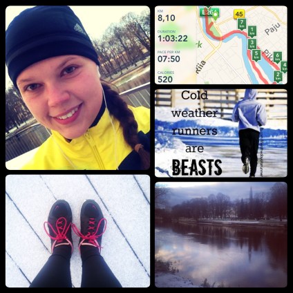 Ran the first time in negative degrees and snow at the end of November.