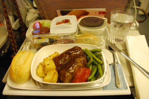 Lunch on the plane