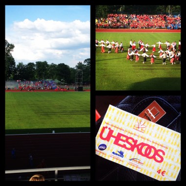 Teisipäeval käisin Tartu Võimlemispidu vaatamas. Tuli suur tahtmine jälle rahvatantsu tantsida…