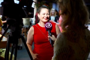 Mari-Leen ehk pool Marimelli TV3-le intekat andmas. By Marimell FOTO